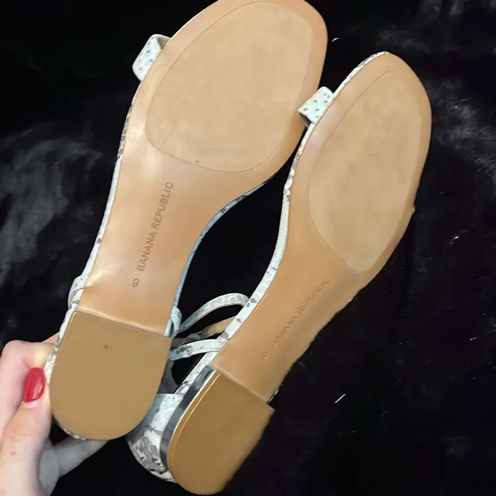 Banana Republic Elegant Snakeskin Sandals